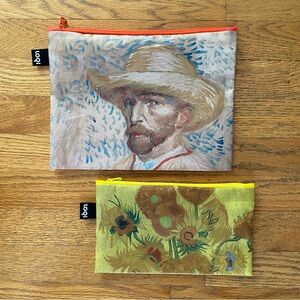 Loqi Travel Zip Pocket Recycled Pencil Case 2pz Van Gogh Museum Amsterdam